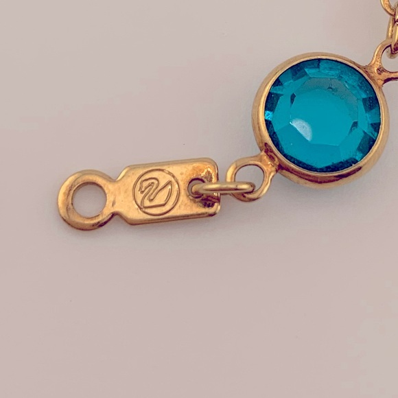 SWAROVSKI BRACELET AUSTRIAN CRYSTAL BLUE/TEAL PINK CLR BEZELS VINTAGE 7.25 +1" - Picture 8 of 10